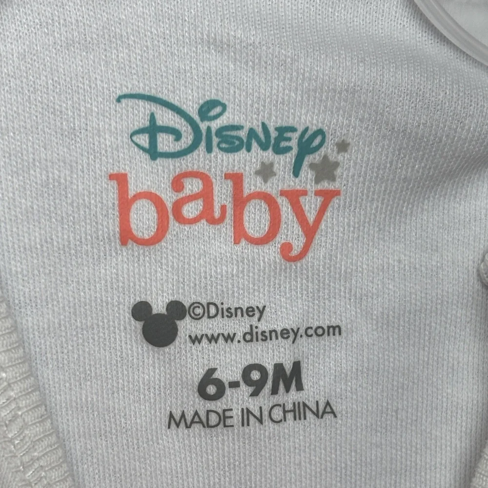 Mickey Mouse Disney Overalls Subtle Branding White Onesie Mickey Graphic Feature